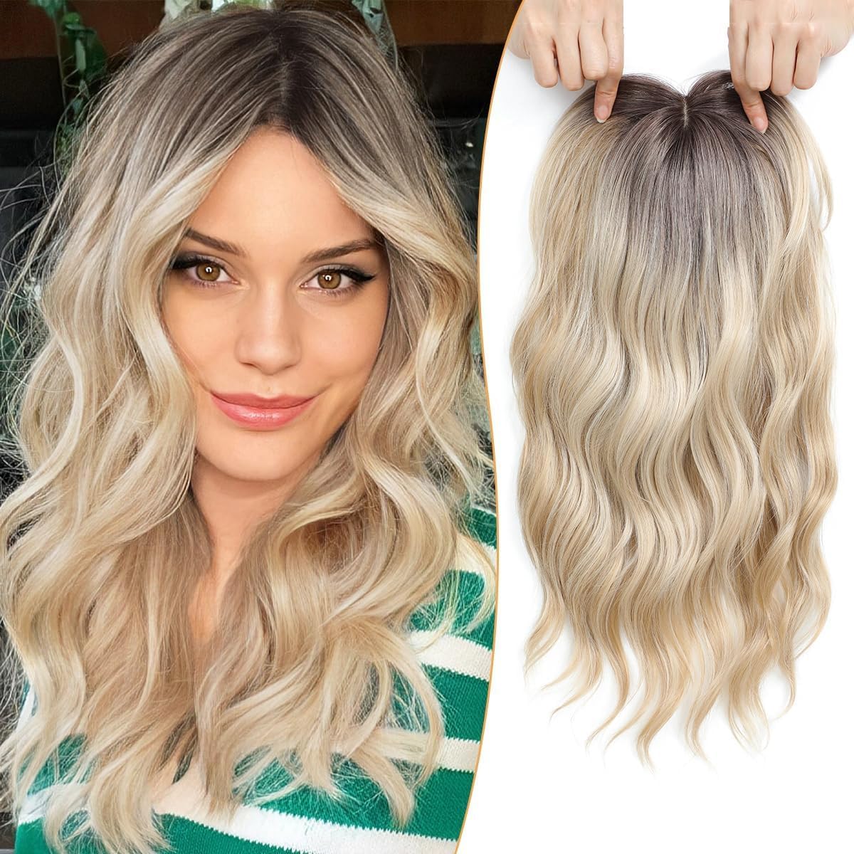 ⚡ Final Hours –💥2026 New Lightweight & Breathable Wavy Hair Topper