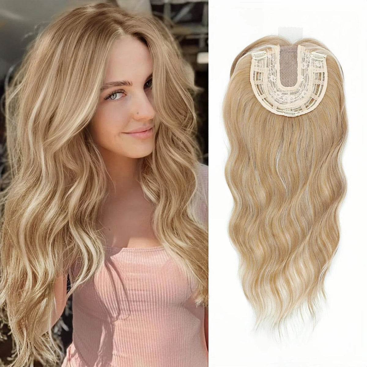 ⚡ Final Hours –💥2026 New Lightweight & Breathable Wavy Hair Topper
