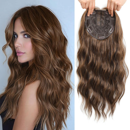 ⚡ Final Hours –💥2026 New Lightweight & Breathable Wavy Hair Topper
