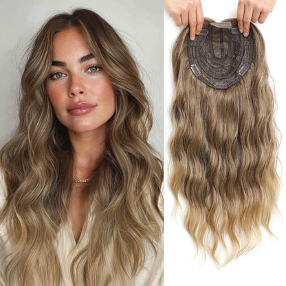 ⚡ Final Hours –💥2026 New Lightweight & Breathable Wavy Hair Topper