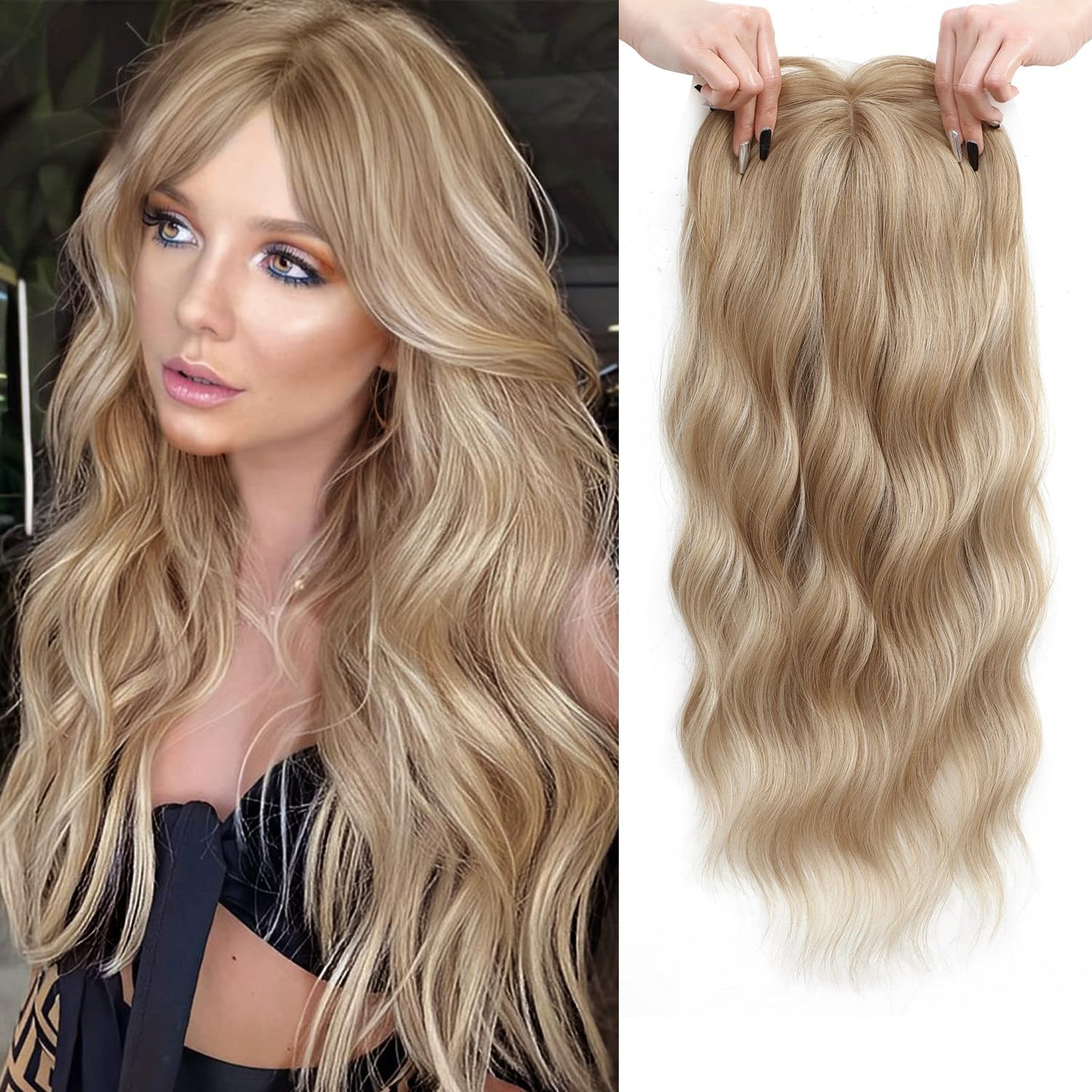 ⚡ Final Hours –💥2026 New Lightweight & Breathable Wavy Hair Topper