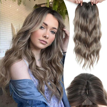 ⚡ Final Hours –💥2026 New Lightweight & Breathable Wavy Hair Topper