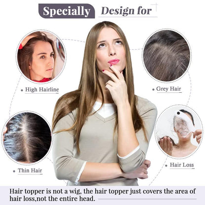 ⚡ Final Hours –💥2026 New Lightweight & Breathable Wavy Hair Topper