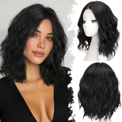 Short Wavy Lace Hairline Wig – Natural Hairline