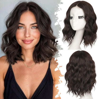 Short Wavy Lace Hairline Wig – Natural Hairline