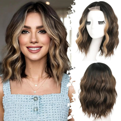 Short Wavy Lace Hairline Wig – Natural Hairline