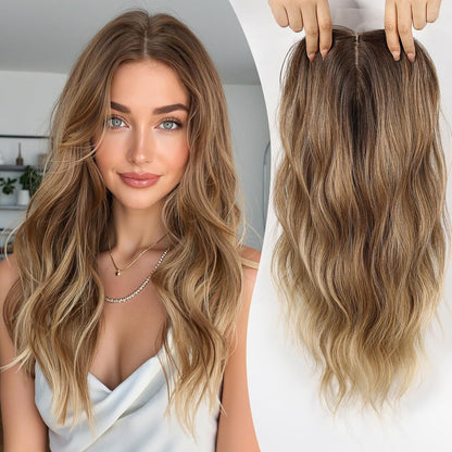 ⚡ Final Hours –💥2026 New Lightweight & Breathable Wavy Hair Topper