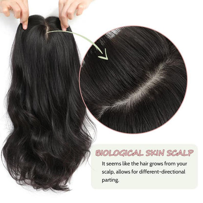 ⚡ Final Hours –💥2026 New Lightweight & Breathable Wavy Hair Topper